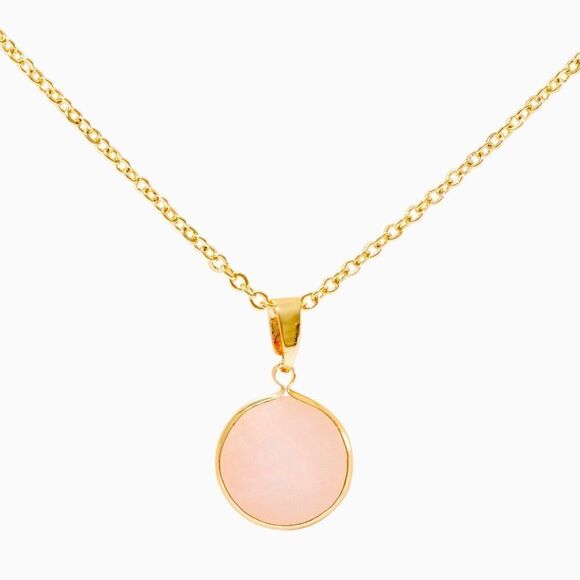 Sanctuary Project Rose Quartz Marble Serenity Necklace – Pink Healing 19” - Picture 2 of 8